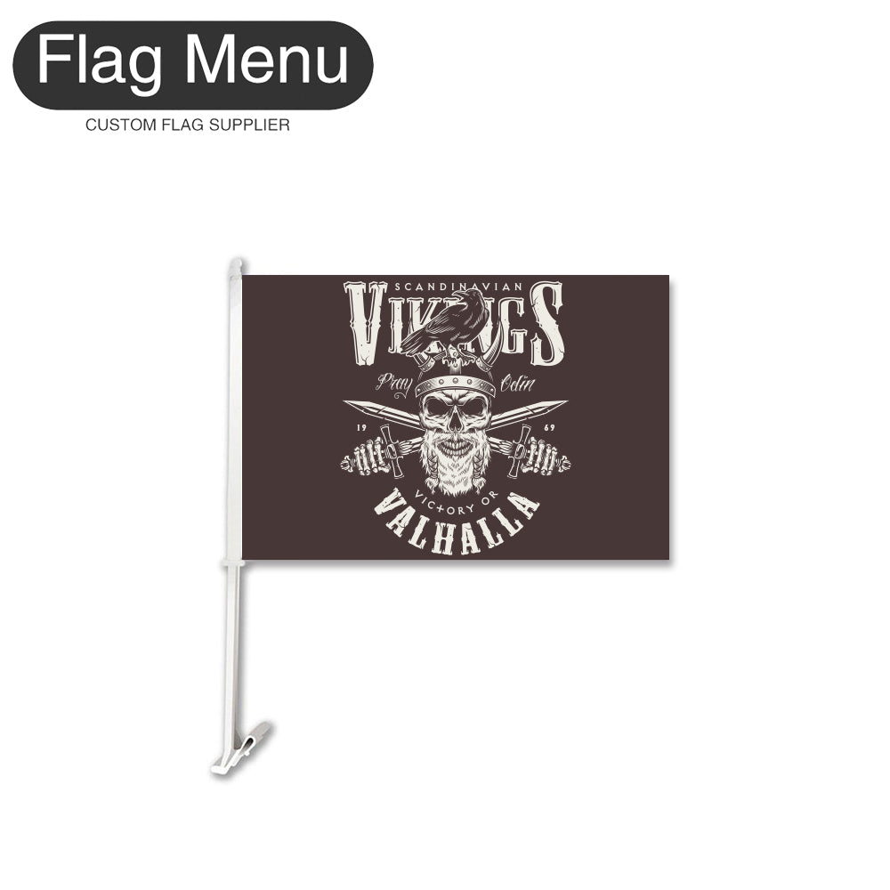 Car Flag Of Skull - Vikings-Flag Menu