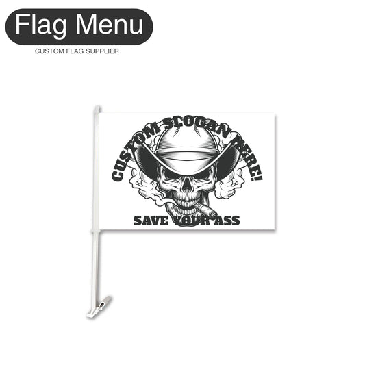Car Flag Of Skull - Cowboy-Flag Menu