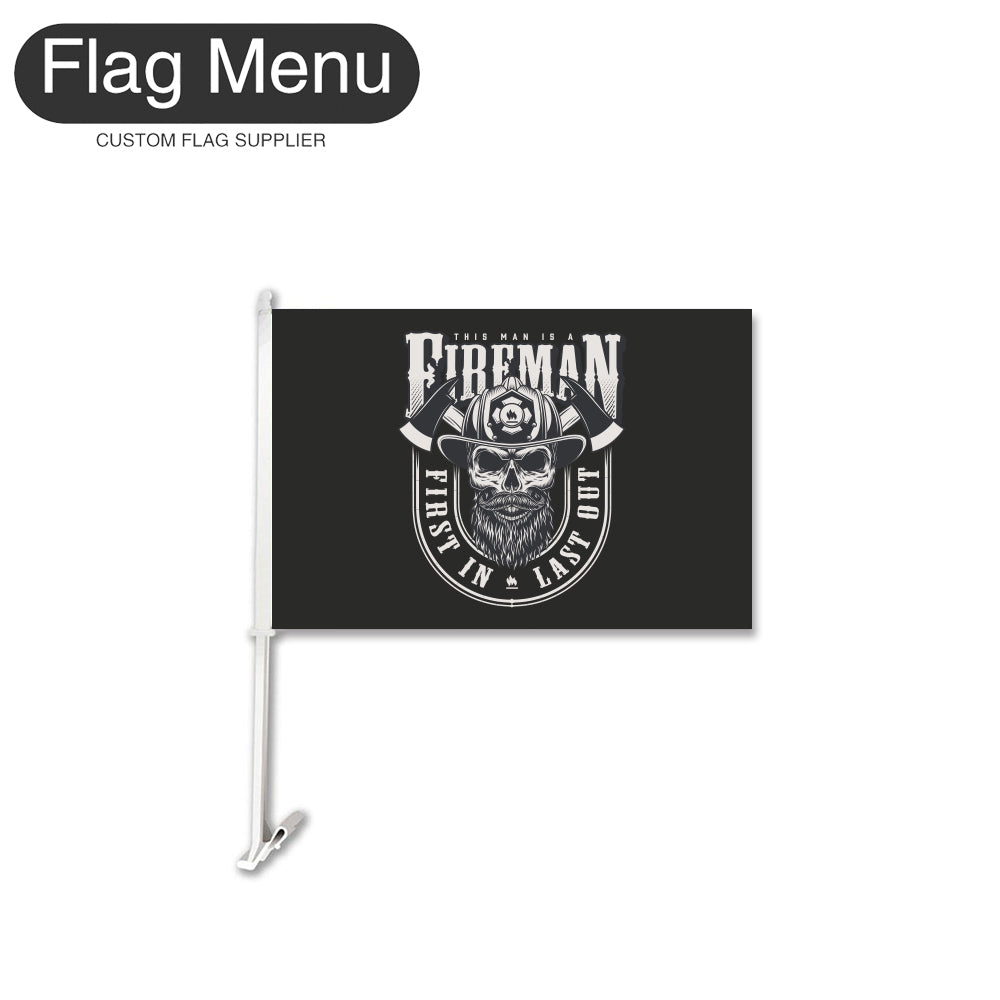 Car Flag Of Skull - Fireman-Flag Menu