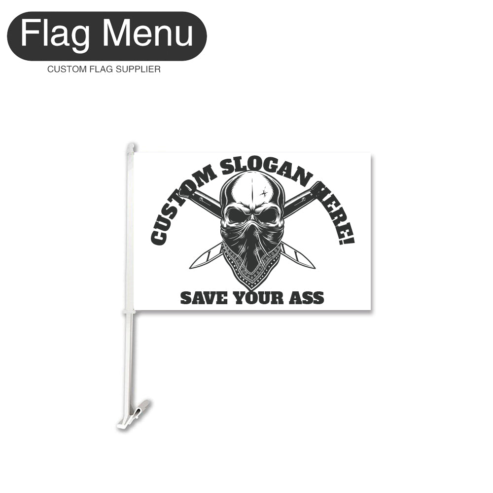 Car Flag Of Skull - Crime-Flag Menu