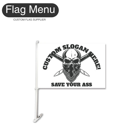 Car Flag Of Skull - Crime-Flag Menu