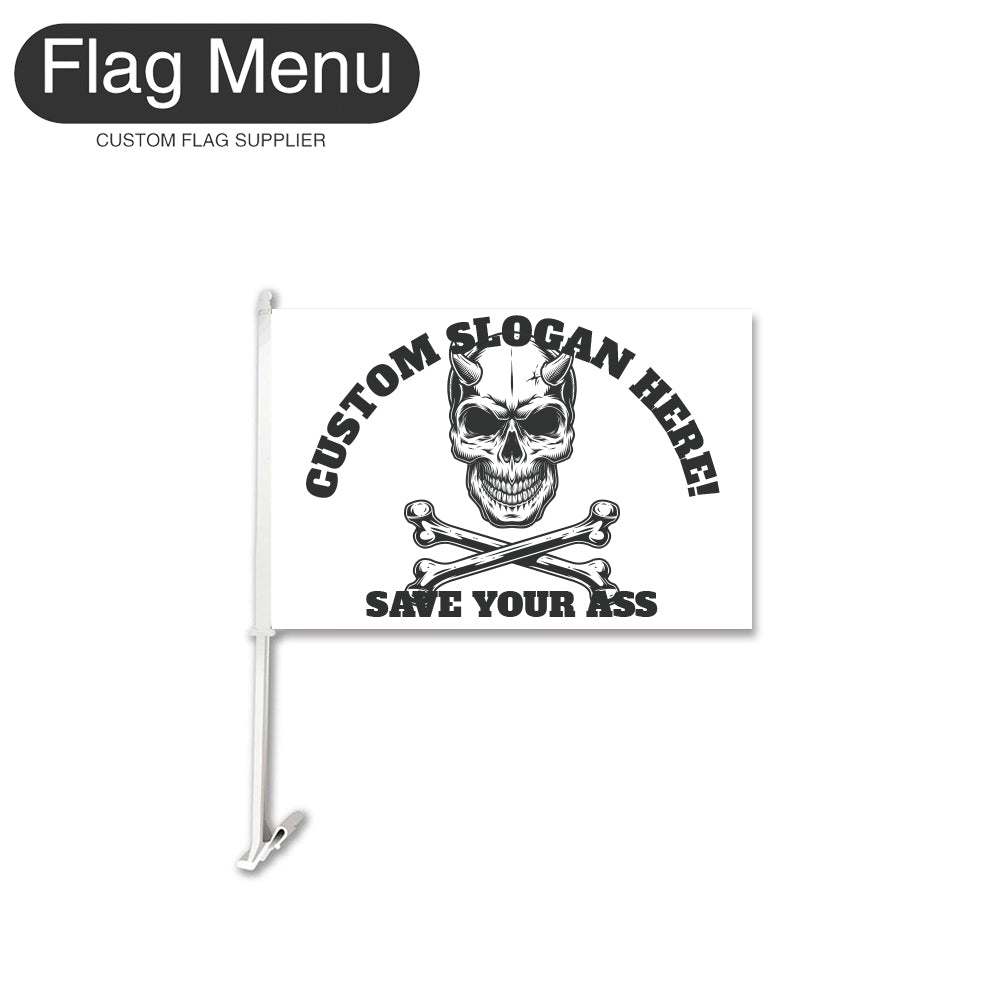 Car Flag Of Skull - Demon-Flag Menu