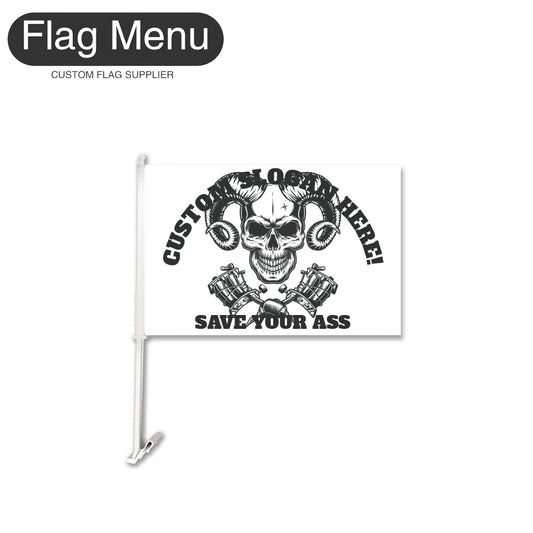 Car Flag Of Skull - Goat-Flag Menu
