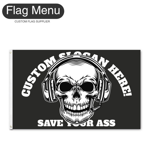 Regular Flag Of Skull - Narrator-2'x3'-Flag Menu