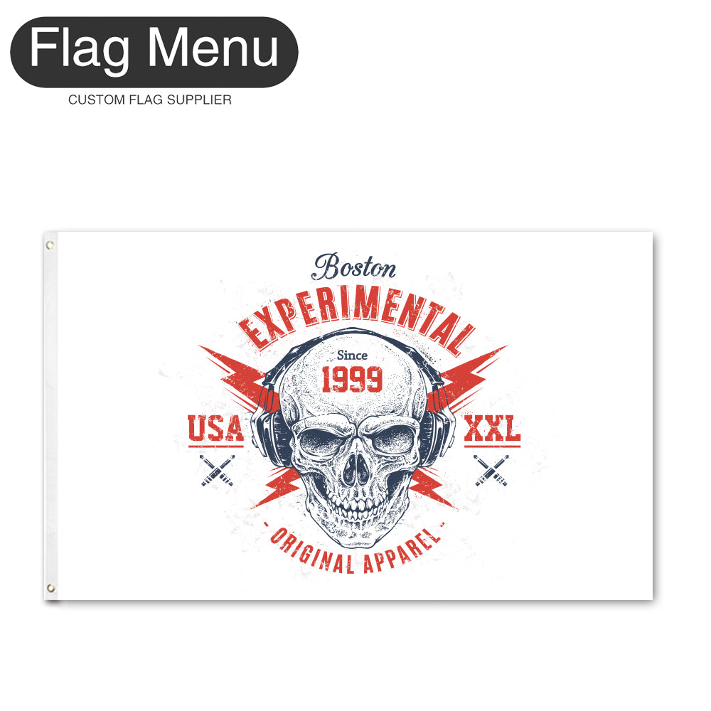 Regular Flag Of Skull - ORIGINAL APPAREL-2'x3'-2 Grommets-Flag Menu
