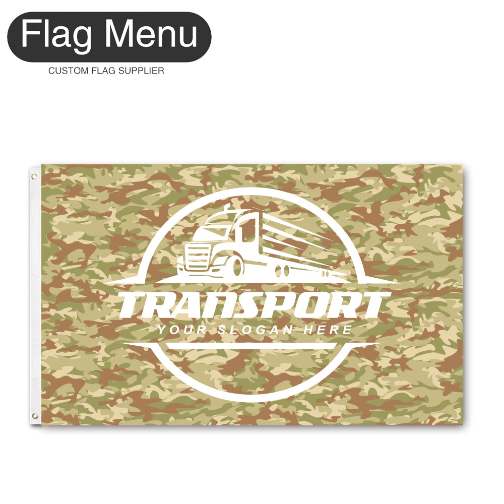 3'x5' Regular Flag - Transport-2 Grommets-Flag Menu