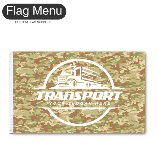 3'x5' Regular Flag - Transport-2 Grommets-Flag Menu