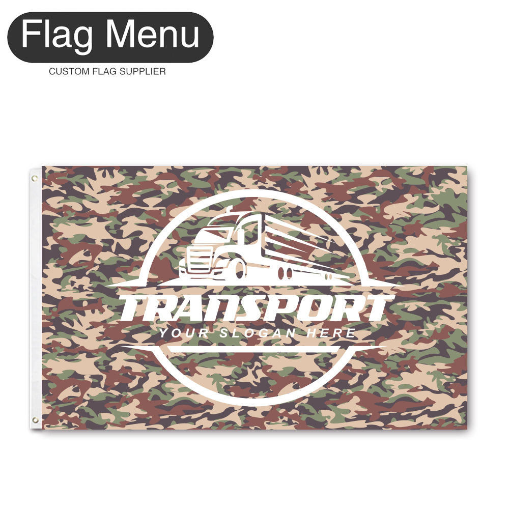 3'x5' Regular Flag - Transport-2 Grommets-Flag Menu