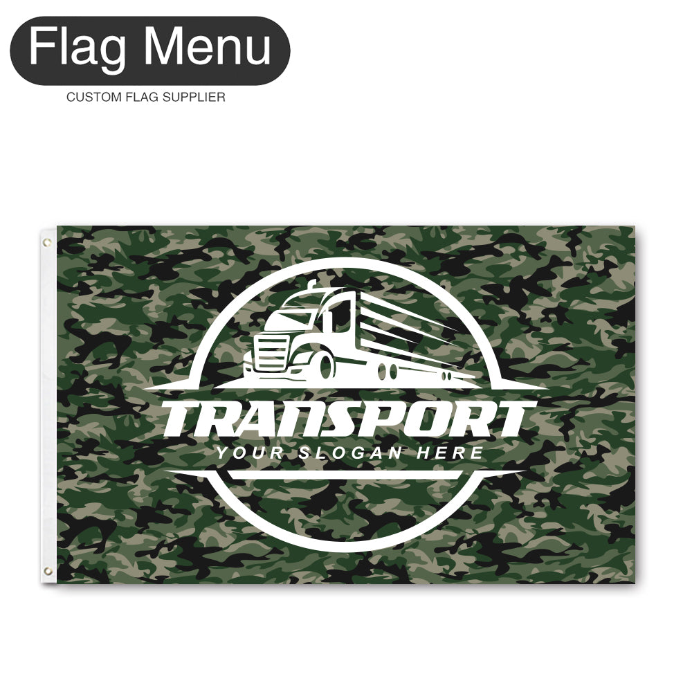 3'x5' Regular Flag - Transport-2 Grommets-Flag Menu