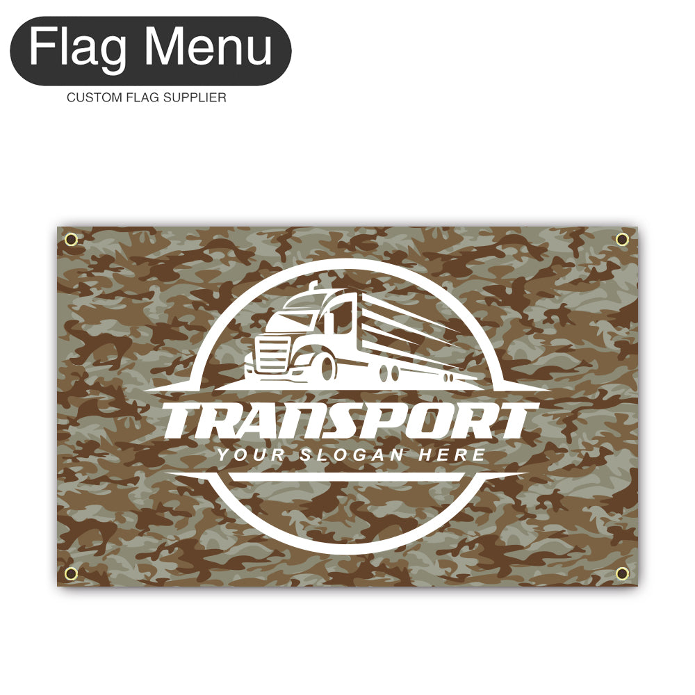 3'x5' Regular Flag - Transport-4 Grommets-Flag Menu