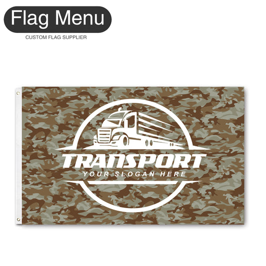 3'x5' Regular Flag - Transport-2 Grommets-Flag Menu