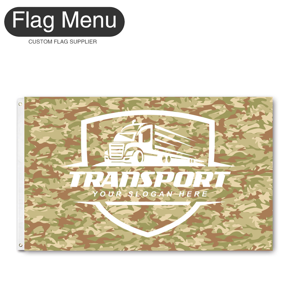 3'x5' Regular Flag - Transport-2 Grommets-Flag Menu