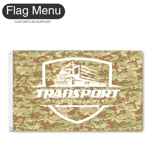 3'x5' Regular Flag - Transport-2 Grommets-Flag Menu
