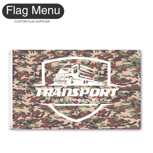 3'x5' Regular Flag - Transport-2 Grommets-Flag Menu