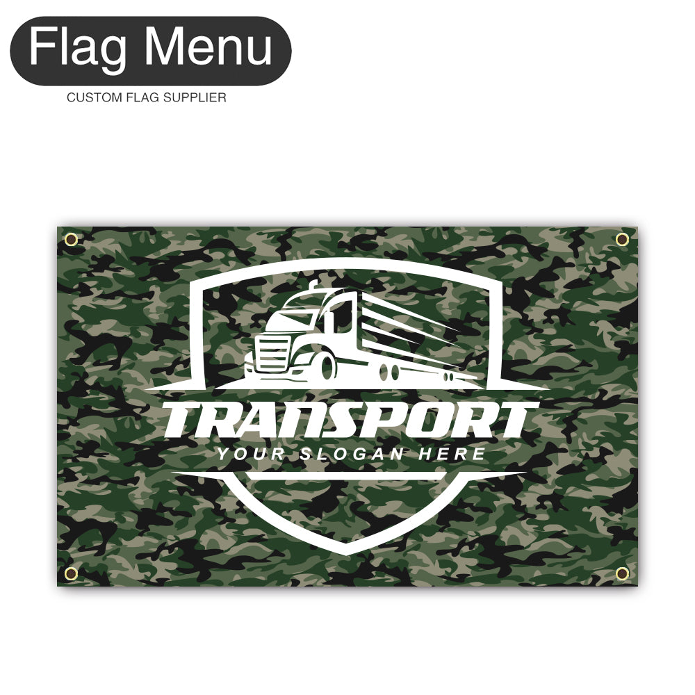 3'x5' Regular Flag - Transport-4 Grommets-Flag Menu