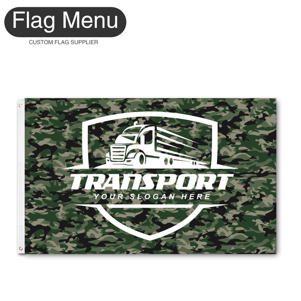 3'x5' Regular Flag - Transport-2 Grommets-Flag Menu