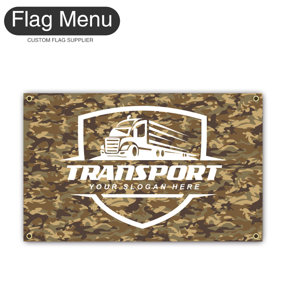 3'x5' Regular Flag - Transport-4 Grommets-Flag Menu