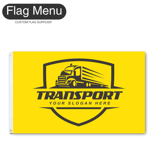 3'x5' Regular Flag - Transport-2 Grommets-Flag Menu