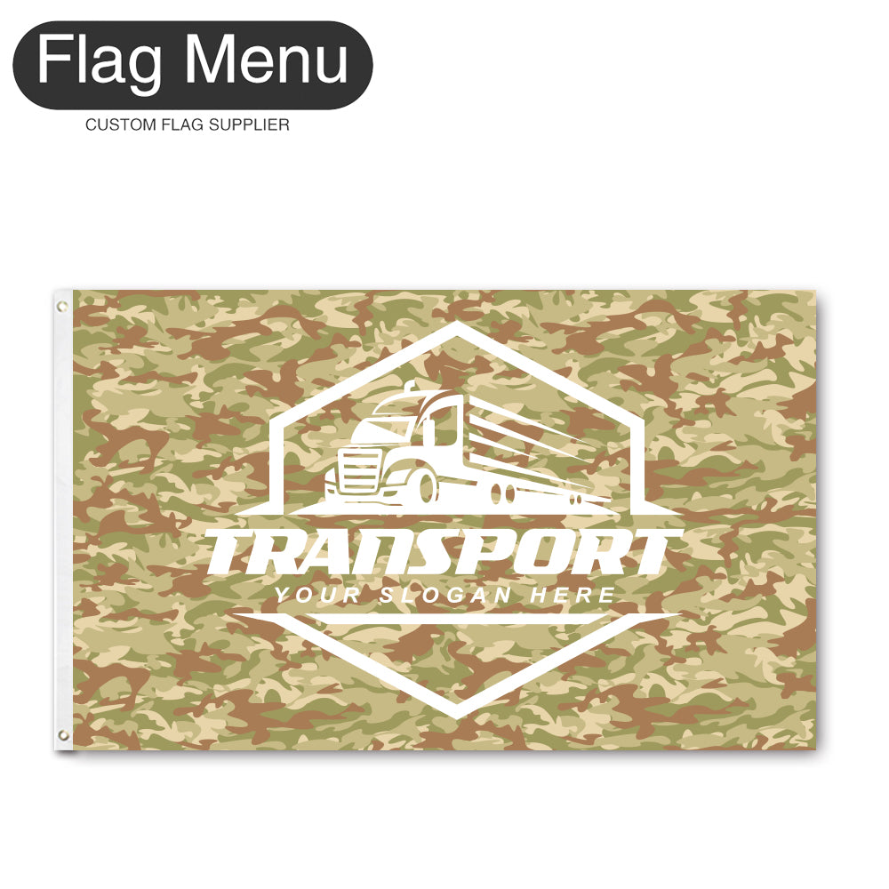 3'x5' Regular Flag - Transport-2 Grommets-Flag Menu