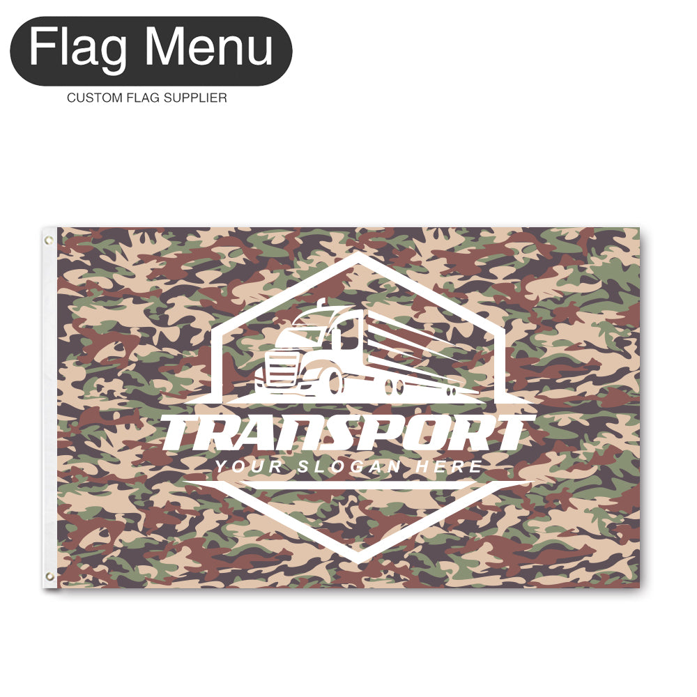3'x5' Regular Flag - Transport-2 Grommets-Flag Menu