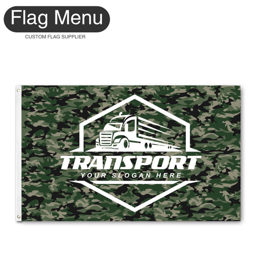 3'x5' Regular Flag - Transport-2 Grommets-Flag Menu