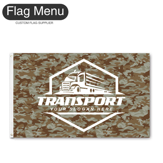 3'x5' Regular Flag - Transport-2 Grommets-Flag Menu