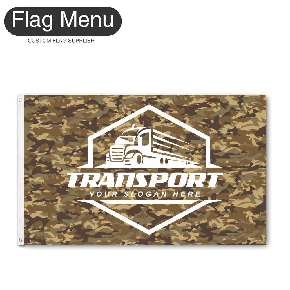 3'x5' Regular Flag - Transport-2 Grommets-Flag Menu