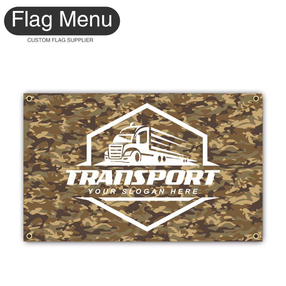 3'x5' Regular Flag - Transport-4 Grommets-Flag Menu