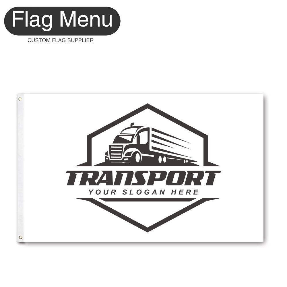 3'x5' Regular Flag - Transport-2 Grommets-Flag Menu