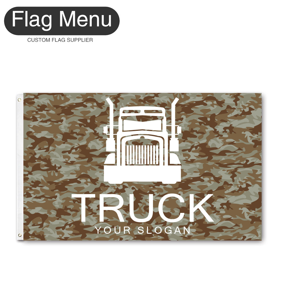 3'x5' Regular Flag - Transport-2 Grommets-Flag Menu
