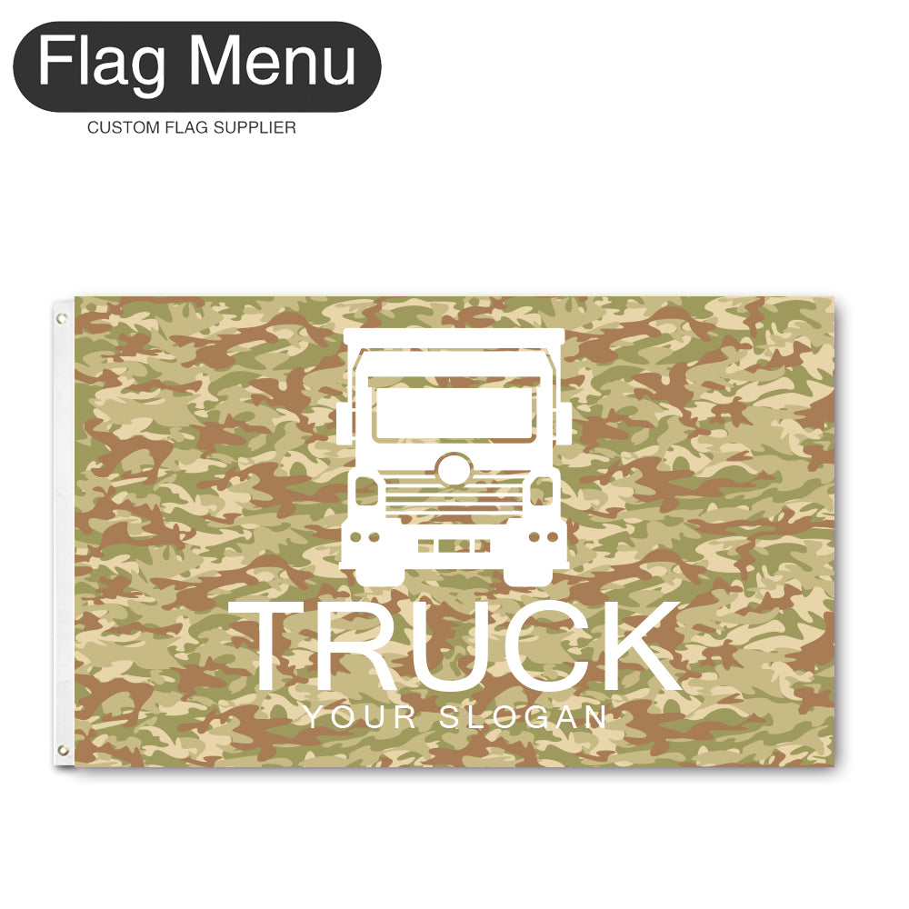 3'x5' Regular Flag - Transport-2 Grommets-Flag Menu