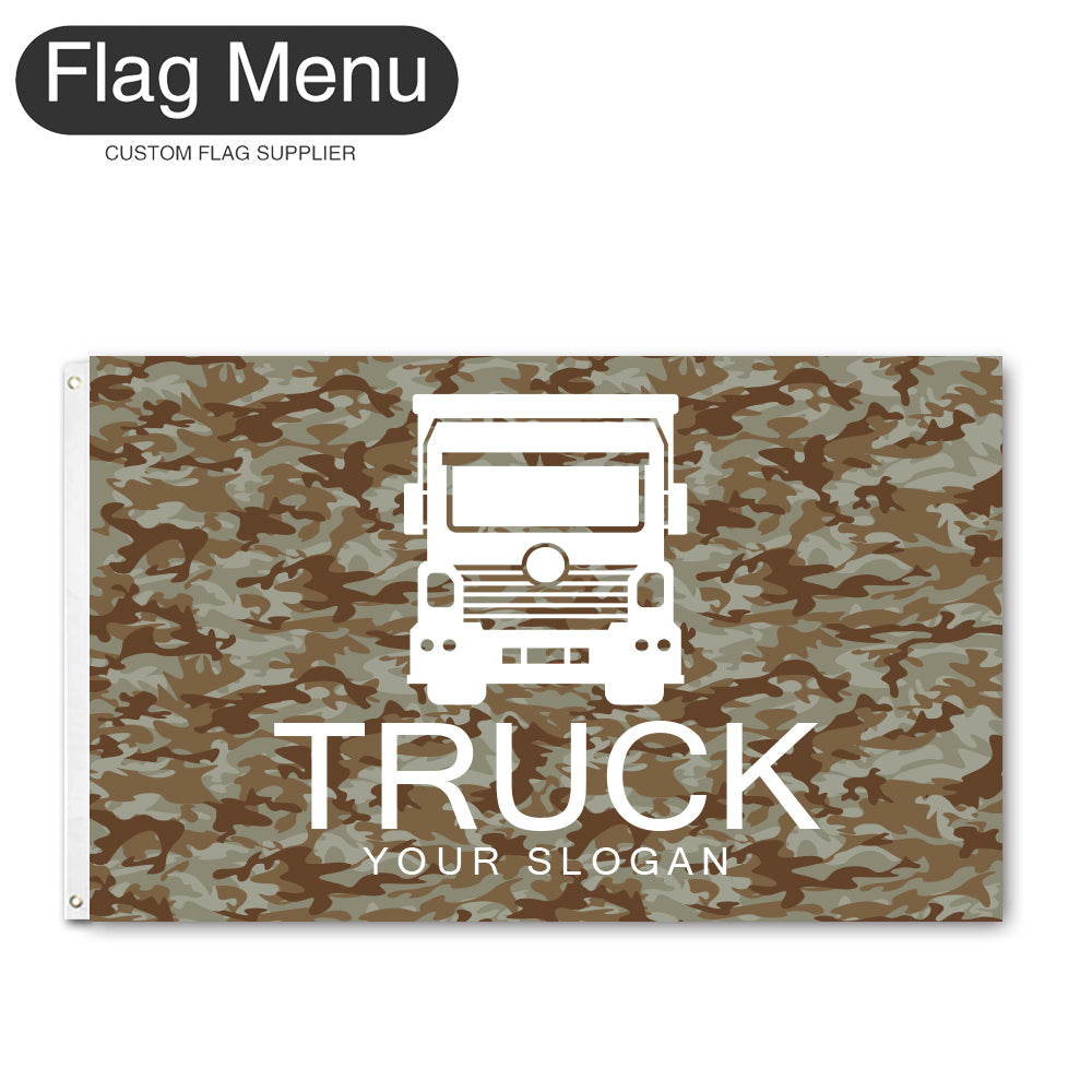 3'x5' Regular Flag - Transport-2 Grommets-Flag Menu