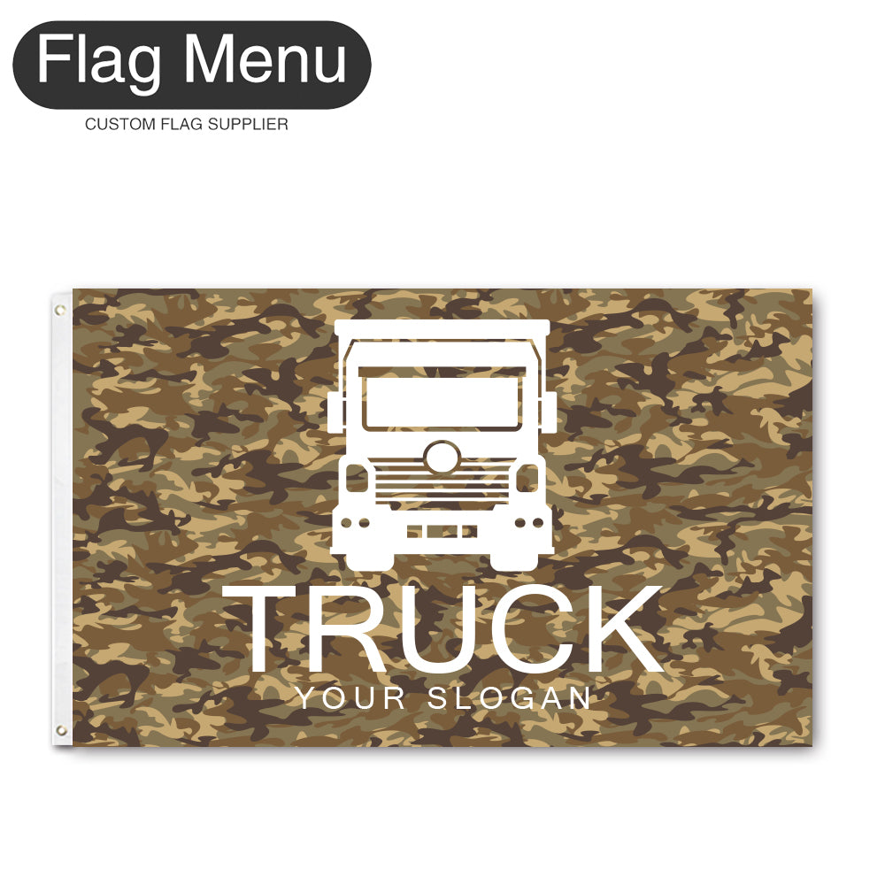 3'x5' Regular Flag - Transport-2 Grommets-Flag Menu