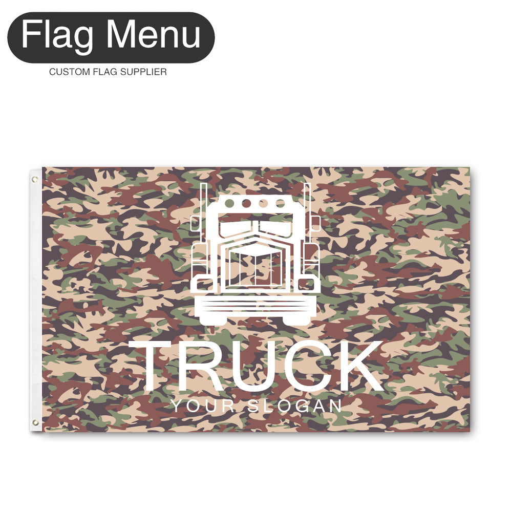 3'x5' Regular Flag - Transport-2 Grommets-Flag Menu