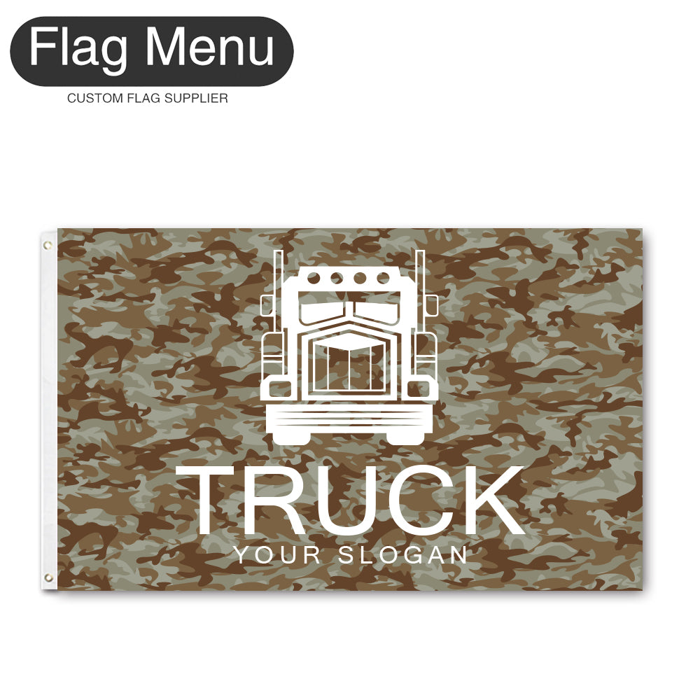 3'x5' Regular Flag - Transport-2 Grommets-Flag Menu
