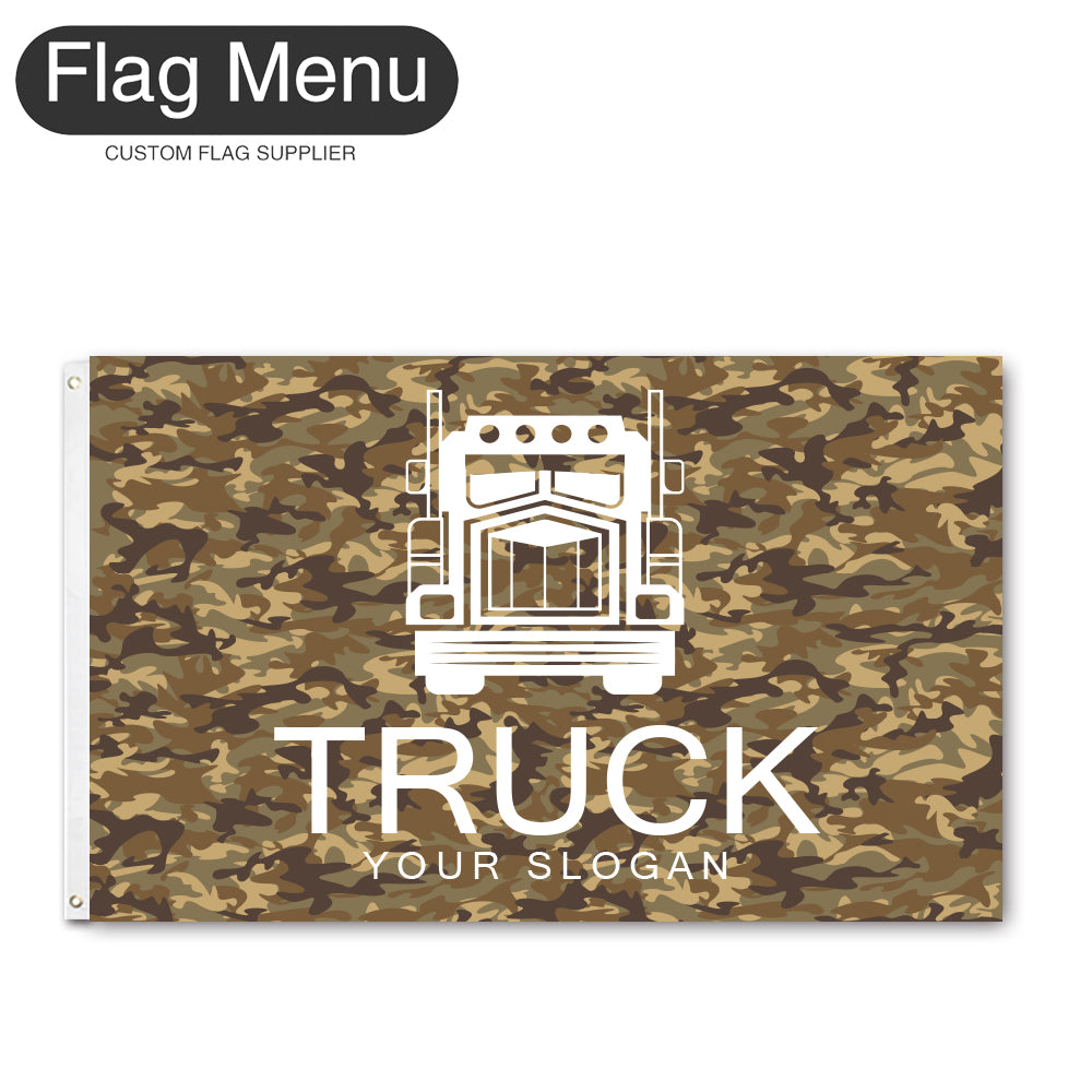 3'x5' Regular Flag - Transport-2 Grommets-Flag Menu