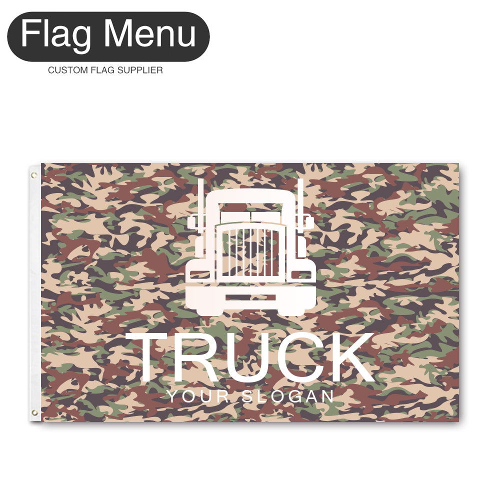 3'x5' Regular Flag - Transport-2 Grommets-Flag Menu