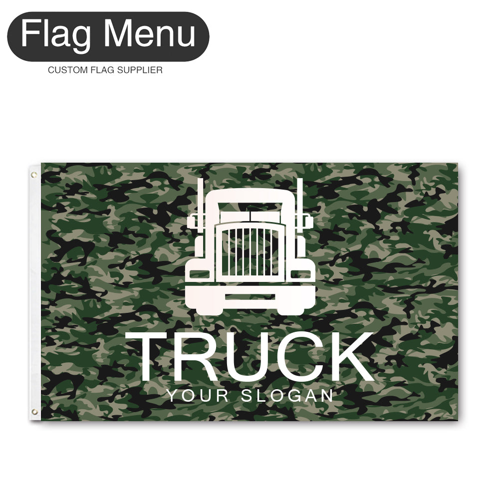 3'x5' Regular Flag - Transport-2 Grommets-Flag Menu