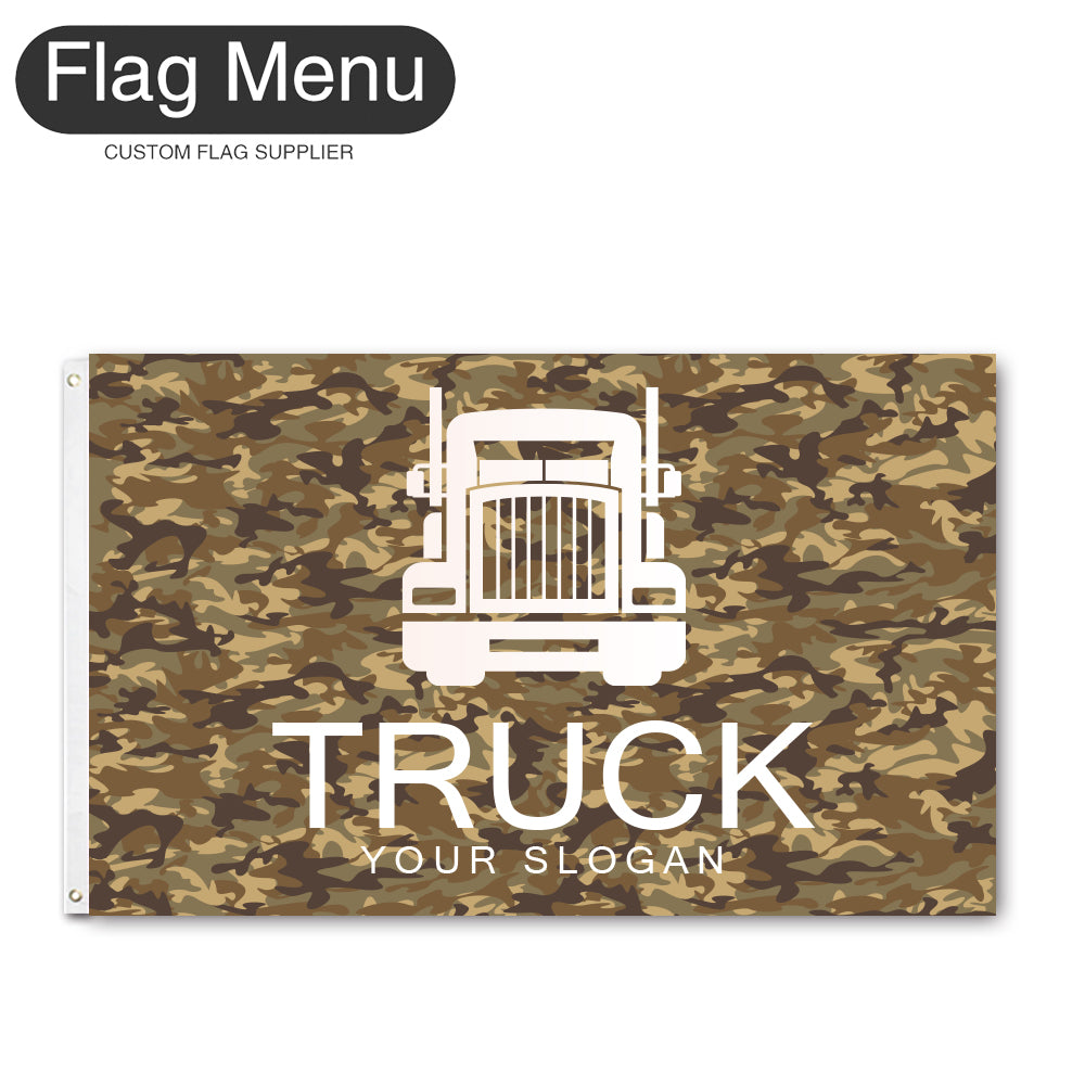3'x5' Regular Flag - Transport-2 Grommets-Flag Menu