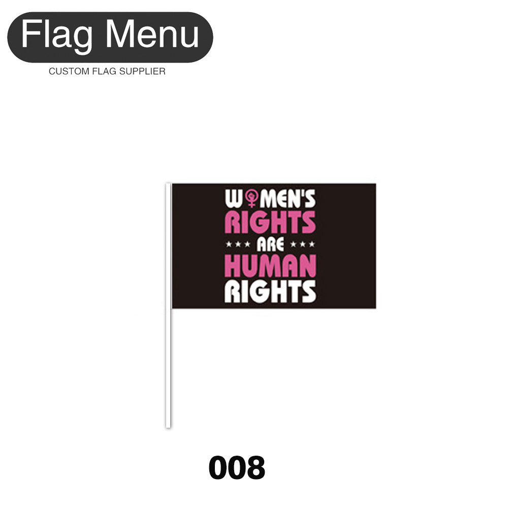 8"x11" Stick Flag - My Body My Choice - (100 pcs)-Flag Menu