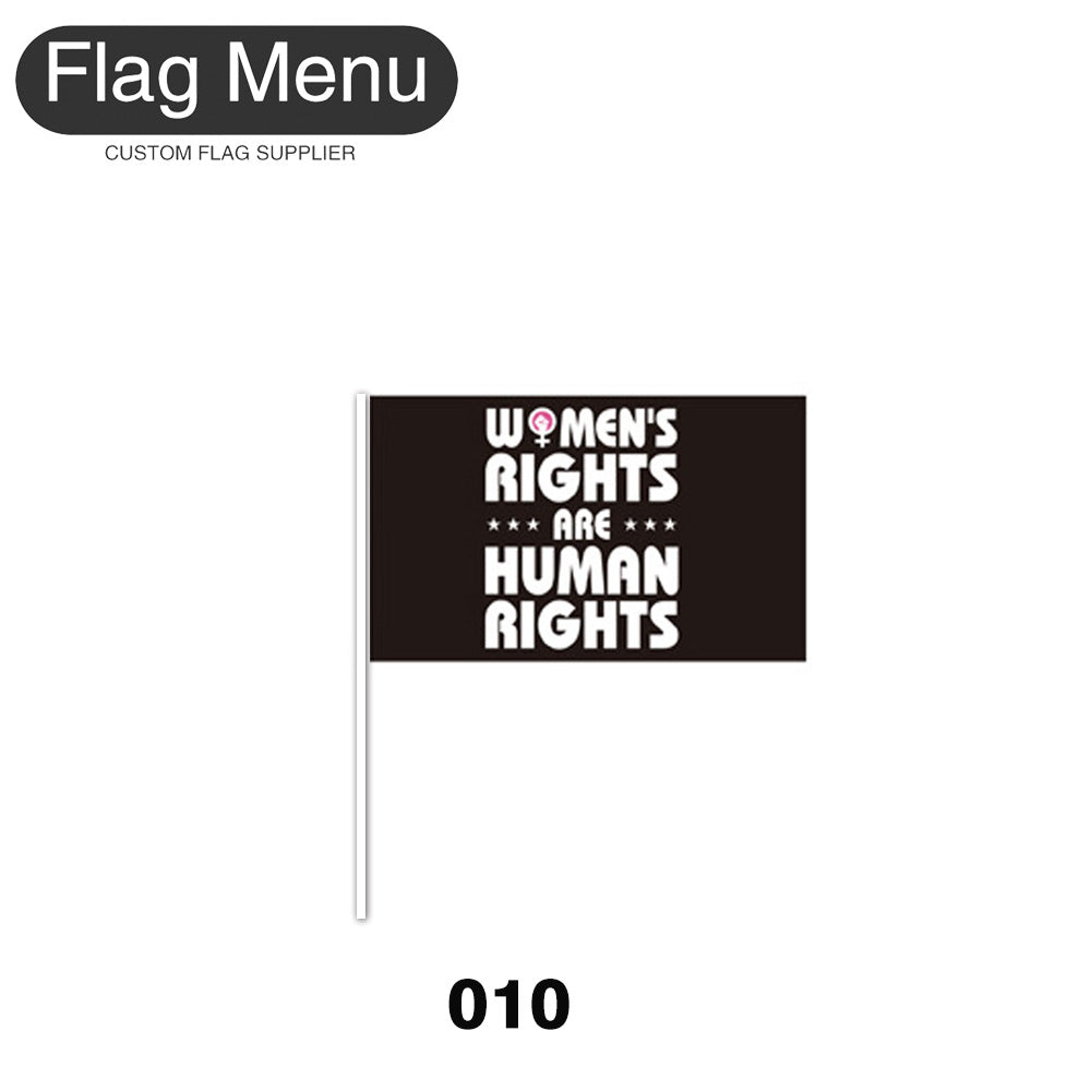 8"x11" Stick Flag - My Body My Choice - (100 pcs)-Flag Menu
