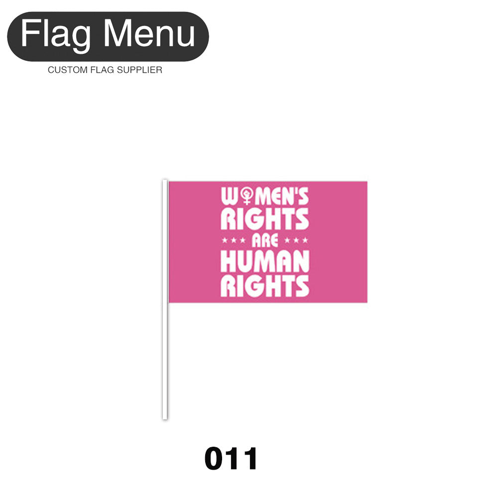 8"x11" Stick Flag - My Body My Choice - (100 pcs)-Flag Menu