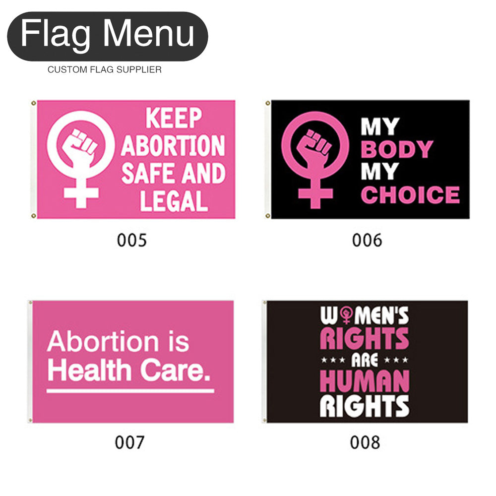 3'x5' Regular Flag - My Body My Choice-Flag Menu-Flag&Banner Company- USA UK Canada AU EU