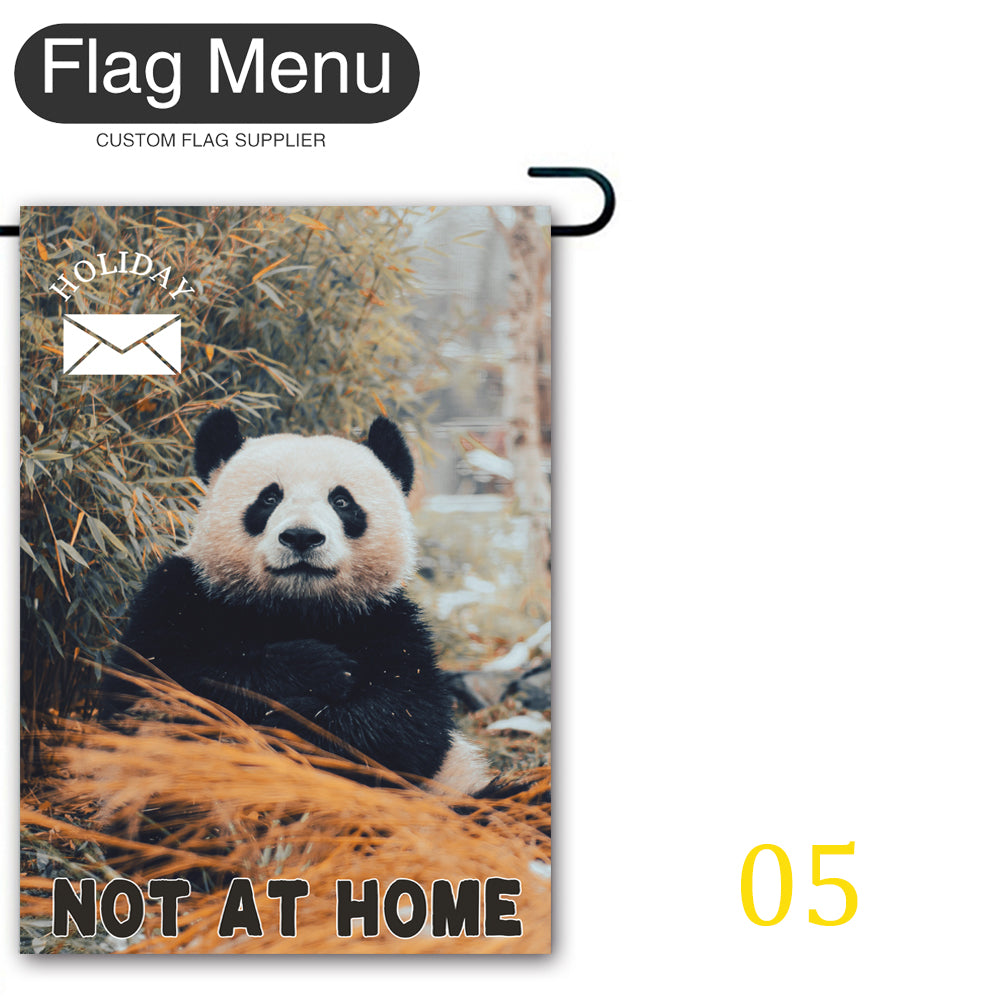 Holiday Message Welcome Flag - Canvas-12"x18"-05Panda-Flag Menu