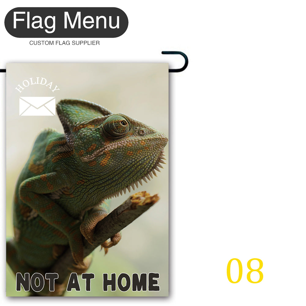 Holiday Message Welcome Flag - Canvas-12"x18"-08Chameleon-Flag Menu