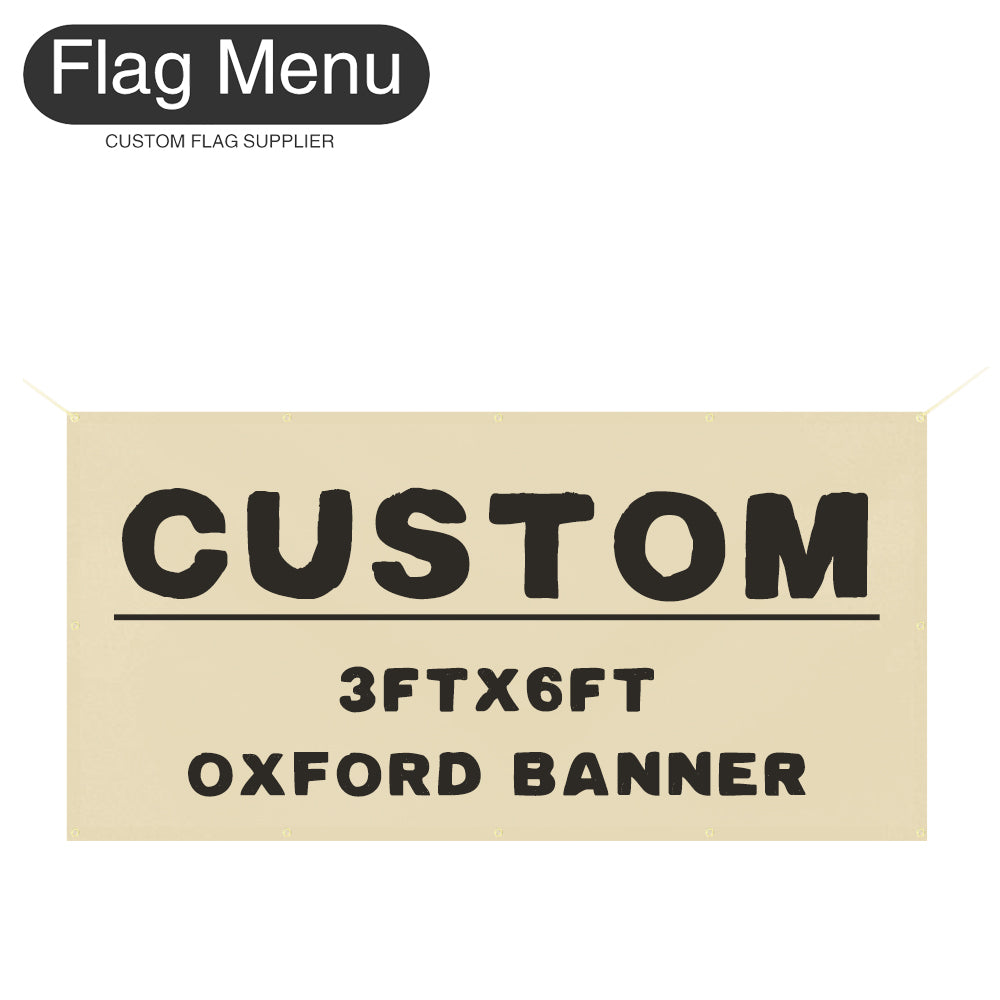 3X6ft Custom Banner-Oxford-Flag Menu