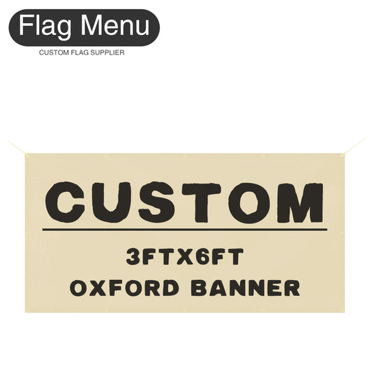 3X6ft Custom Banner-Oxford-Flag Menu