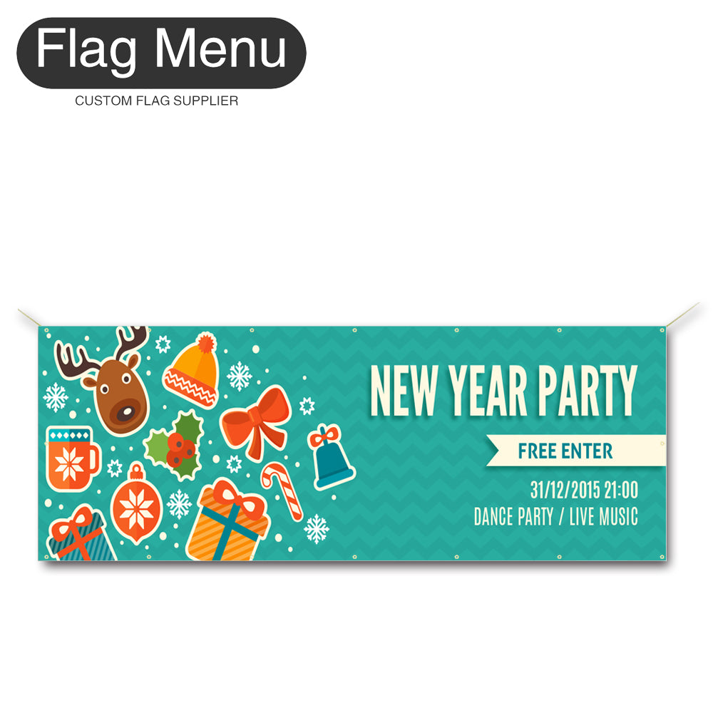 Christmas Custom Vinyl Banner-Flag Menu
