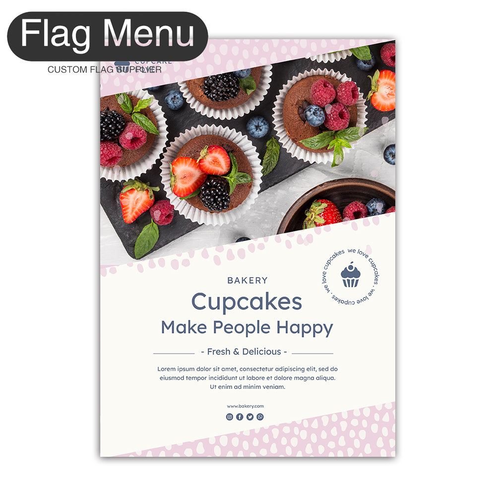 Custom Regular PP Poster Prints - Double-Flag Menu