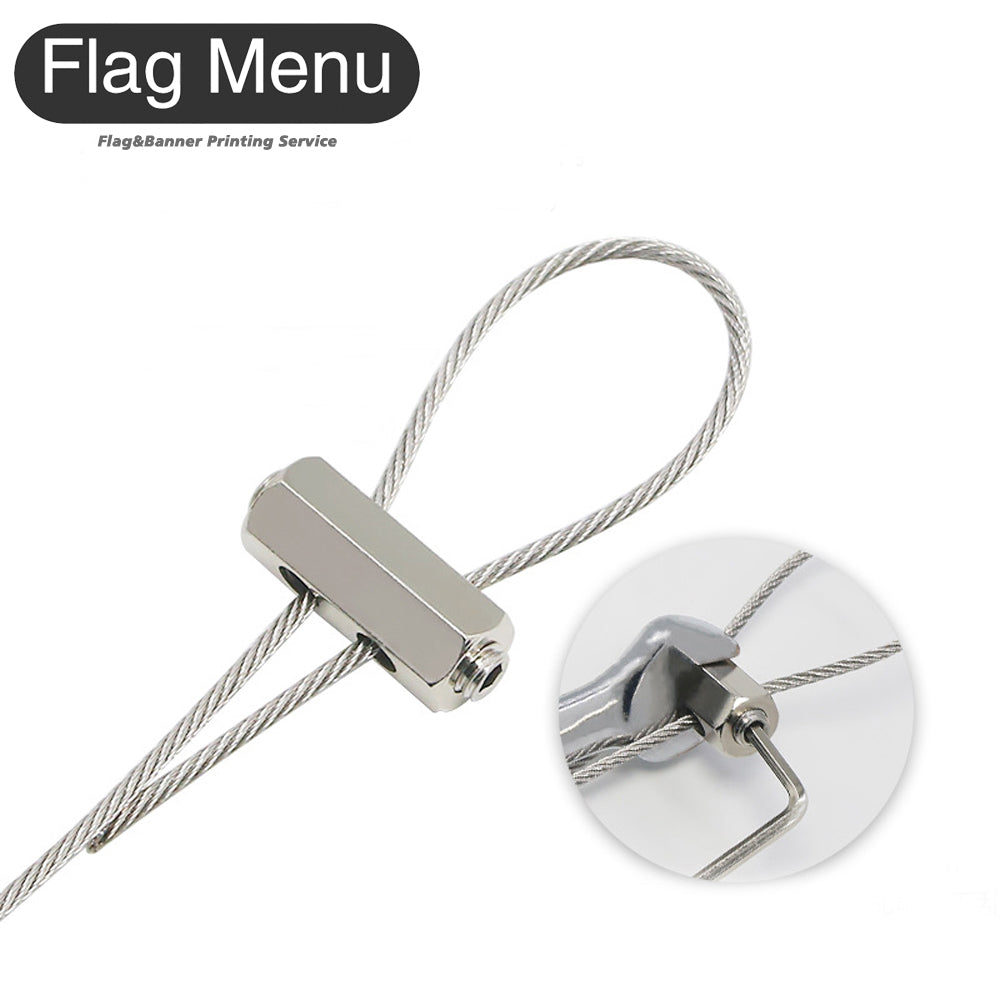 4mm Steel Rope & Screw - Accessory-23 inch-Inner Screw - A-Flag Menu